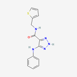 5-(phenylamino)-N-(thiophen-2-ylmethyl)-1H-1,2,3-triazole-4-carboxamide
