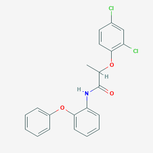 molecular formula C21H17Cl2NO3 B250338 2-(2,4-dichlorophenoxy)-N-(2-phenoxyphenyl)propanamide 