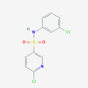 6-chloro-N-(3-chlorophenyl)pyridine-3-sulfonamide