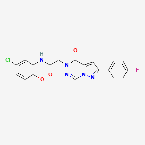 N-(5-chloro-2-methoxyphenyl)-2-[2-(4-fluorophenyl)-4-oxopyrazolo[1,5-d][1,2,4]triazin-5(4H)-yl]acetamide