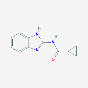 molecular formula C11H11N3O B250343 N-(1H-benzimidazol-2-yl)cyclopropanecarboxamide 