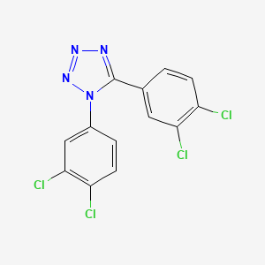 molecular formula C13H6Cl4N4 B2503435 1,5-双(3,4-二氯苯基)-1H-1,2,3,4-四唑 CAS No. 219719-67-2