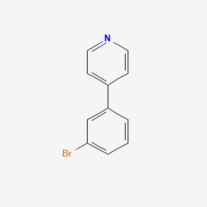 molecular formula C11H8BrN B2503436 4-(3-Bromophenyl)pyridine CAS No. 4373-72-2