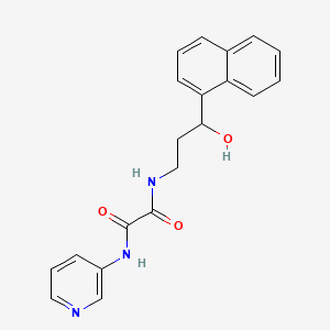 molecular formula C20H19N3O3 B2503443 N1-(3-Hydroxy-3-(Naphthalen-1-yl)propyl)-N2-(Pyridin-3-yl)oxalamid CAS No. 1421484-33-4