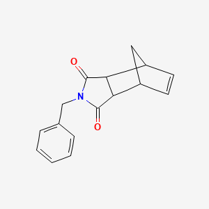 molecular formula C16H15NO2 B2503446 2-benzyl-3a,4,7,7a-tetrahydro-1H-4,7-methanoisoindole-1,3(2H)-dione CAS No. 37799-00-1