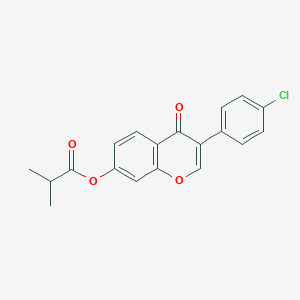 molecular formula C19H15ClO4 B2503449 [3-(4-Chlorophenyl)-4-oxochromen-7-yl] 2-methylpropanoate CAS No. 844856-11-7