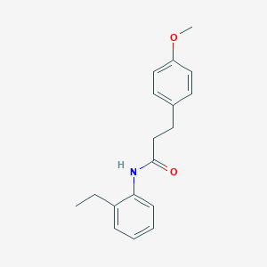 molecular formula C18H21NO2 B250346 N-(2-ethylphenyl)-3-(4-methoxyphenyl)propanamide 