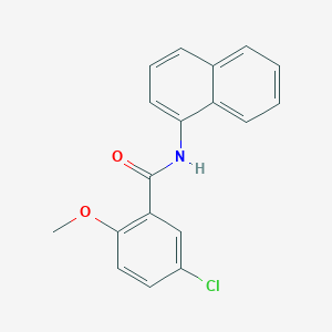 molecular formula C18H14ClNO2 B250348 5-chloro-2-methoxy-N-(1-naphthyl)benzamide 