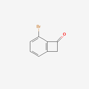 molecular formula C8H5BrO B2503480 5-溴代双环[4.2.0]辛-1(6),2,4-三烯-7-酮 CAS No. 203805-65-6
