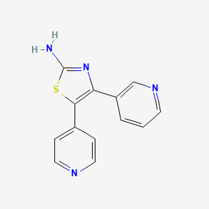 4-Pyridin-3-yl-5-pyridin-4-yl-1,3-thiazol-2-amine