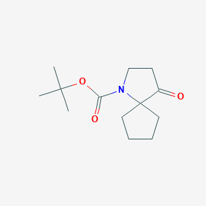 molecular formula C13H21NO3 B2503490 叔丁基-4-氧代-1-氮杂螺[4.4]壬烷-1-羧酸酯 CAS No. 1540034-11-4