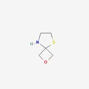 molecular formula C5H9NOS B2503501 2-Oxa-8-thia-5-azaspiro[3.4]octane CAS No. 1515518-54-3
