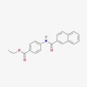 molecular formula C20H17NO3 B250351 Ethyl 4-(2-naphthoylamino)benzoate 