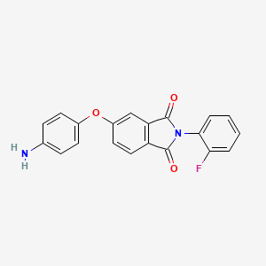 molecular formula C20H13FN2O3 B2503510 5-(4-Aminophenoxy)-2-(2-fluorophenyl)-1H-isoindole-1,3(2H)-dione CAS No. 310451-98-0
