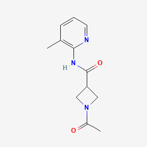 molecular formula C12H15N3O2 B2503522 1-acetyl-N-(3-methylpyridin-2-yl)azetidine-3-carboxamide CAS No. 1421444-86-1