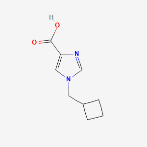 molecular formula C9H12N2O2 B2503526 1-(Cyclobutylmethyl)-1H-imidazole-4-carboxylic acid CAS No. 1439896-61-3