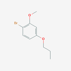 molecular formula C10H13BrO2 B2503528 1-Bromo-2-methoxy-4-propoxybenzene CAS No. 200336-46-5
