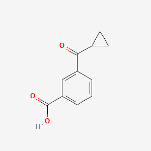 molecular formula C11H10O3 B2503543 3-Cyclopropanecarbonylbenzoic acid CAS No. 1267443-61-7