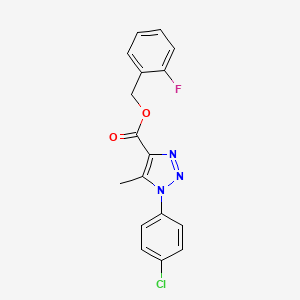 2-fluorobenzyl 1-(4-chlorophenyl)-5-methyl-1H-1,2,3-triazole-4-carboxylate