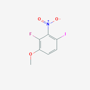 molecular formula C7H5FINO3 B2503553 2-Fluoro-4-iodo-1-methoxy-3-nitrobenzene CAS No. 2140316-47-6