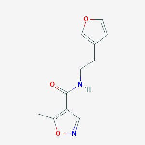 molecular formula C11H12N2O3 B2503554 N-(2-(呋喃-3-基)乙基)-5-甲基异恶唑-4-甲酰胺 CAS No. 1428373-77-6