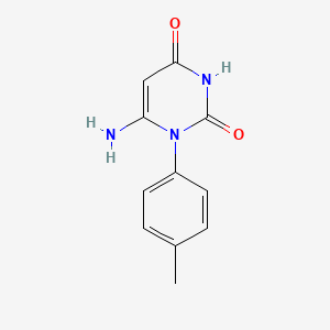 molecular formula C11H11N3O2 B2503561 6-Amino-1-p-tolyl-1H-pyrimidine-2,4-dione CAS No. 180028-87-9