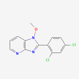 molecular formula C13H9Cl2N3O B2503566 2-(2,4-dichlorophenyl)-1-methoxy-1H-imidazo[4,5-b]pyridine CAS No. 338978-54-4