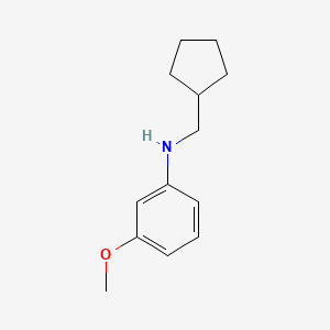 molecular formula C13H19NO B2503569 N-(Cyclopentylmethyl)-3-methoxyaniline CAS No. 849731-62-0