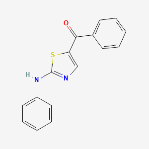 molecular formula C16H12N2OS B2503579 (2-Anilino-1,3-thiazol-5-yl)(phényl)méthanone CAS No. 307518-99-6