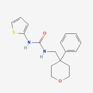 molecular formula C17H20N2O2S B2503584 1-((4-phenyltetrahydro-2H-pyran-4-yl)methyl)-3-(thiophen-2-yl)urea CAS No. 1210635-61-2