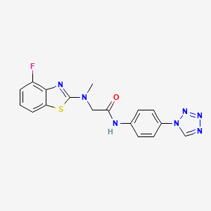 N-(4-(1H-tetrazol-1-yl)phenyl)-2-((4-fluorobenzo[d]thiazol-2-yl)(methyl)amino)acetamide