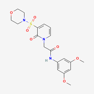 molecular formula C19H23N3O7S B2503631 N-(3,5-dimethoxyphenyl)-2-(3-(morpholinosulfonyl)-2-oxopyridin-1(2H)-yl)acetamide CAS No. 1251681-79-4