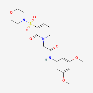 molecular formula C19H23N3O7S B2503631 N-(3,5-二甲氧基苯基)-2-(3-(吗啉磺酰基)-2-氧代吡啶-1(2H)-基)乙酰胺 CAS No. 1251681-79-4