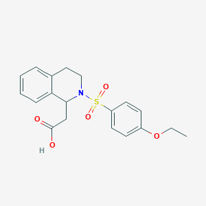2-[2-(4-ethoxyphenyl)sulfonyl-3,4-dihydro-1H-isoquinolin-1-yl]acetic Acid