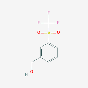 molecular formula C8H7F3O3S B2503664 3-(三氟甲磺酰基)苯甲醇 CAS No. 1274903-38-6