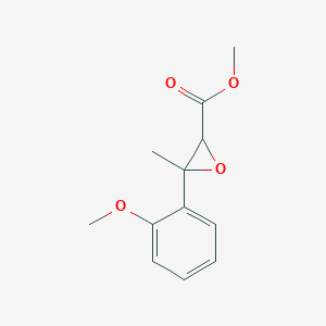 molecular formula C12H14O4 B2503667 3-(2-甲氧基苯基)-3-甲基环氧丙烷-2-羧酸甲酯，非对映异构体的混合物 CAS No. 1482580-51-7