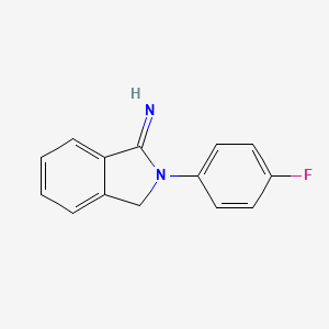 molecular formula C14H11FN2 B2503678 2-(4-fluorophenyl)-3H-isoindol-1-imine CAS No. 889769-07-7