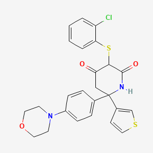 molecular formula C25H23ClN2O3S2 B2503684 GNE-140 (racemate) CAS No. 1802977-61-2