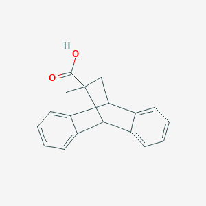 molecular formula C18H16O2 B2503702 15-Methyltetracyclo[6.6.2.0^{2,7}.0^{9,14}]hexadeca-2,4,6,9,11,13-hexaene-15-carboxylic acid CAS No. 13294-87-6