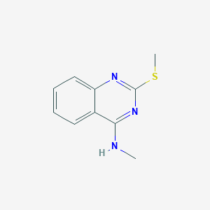 molecular formula C10H11N3S B2503707 N-methyl-2-(methylsulfanyl)-4-quinazolinamine CAS No. 338776-94-6