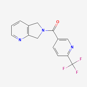 (5H-pyrrolo[3,4-b]pyridin-6(7H)-yl)(6-(trifluoromethyl)pyridin-3-yl)methanone