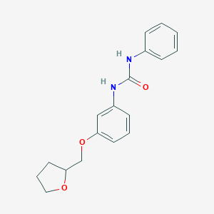 molecular formula C18H20N2O3 B250374 N-phenyl-N'-[3-(tetrahydro-2-furanylmethoxy)phenyl]urea 