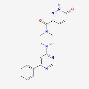 6-(4-(6-phenylpyrimidin-4-yl)piperazine-1-carbonyl)pyridazin-3(2H)-one
