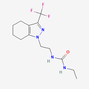 1-ethyl-3-(2-(3-(trifluoromethyl)-4,5,6,7-tetrahydro-1H-indazol-1-yl)ethyl)urea