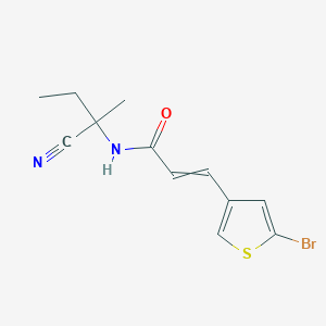 3-(5-bromothiophen-3-yl)-N-(1-cyano-1-methylpropyl)prop-2-enamide