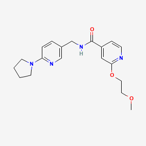 2-(2-methoxyethoxy)-N-((6-(pyrrolidin-1-yl)pyridin-3-yl)methyl)isonicotinamide