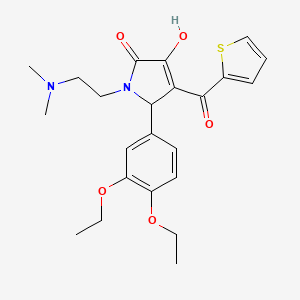 5-(3,4-diethoxyphenyl)-1-(2-(dimethylamino)ethyl)-3-hydroxy-4-(thiophene-2-carbonyl)-1H-pyrrol-2(5H)-one
