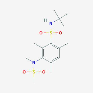 N-tert-butyl-2,4,6-trimethyl-3-[methyl(methylsulfonyl)amino]benzenesulfonamide
