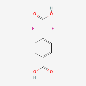 molecular formula C9H6F2O4 B2503766 4-(Carboxydifluoromethyl)benzoic Acid CAS No. 1240313-90-9