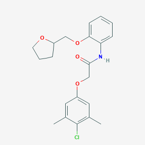 2-(4-chloro-3,5-dimethylphenoxy)-N-[2-(tetrahydro-2-furanylmethoxy)phenyl]acetamide